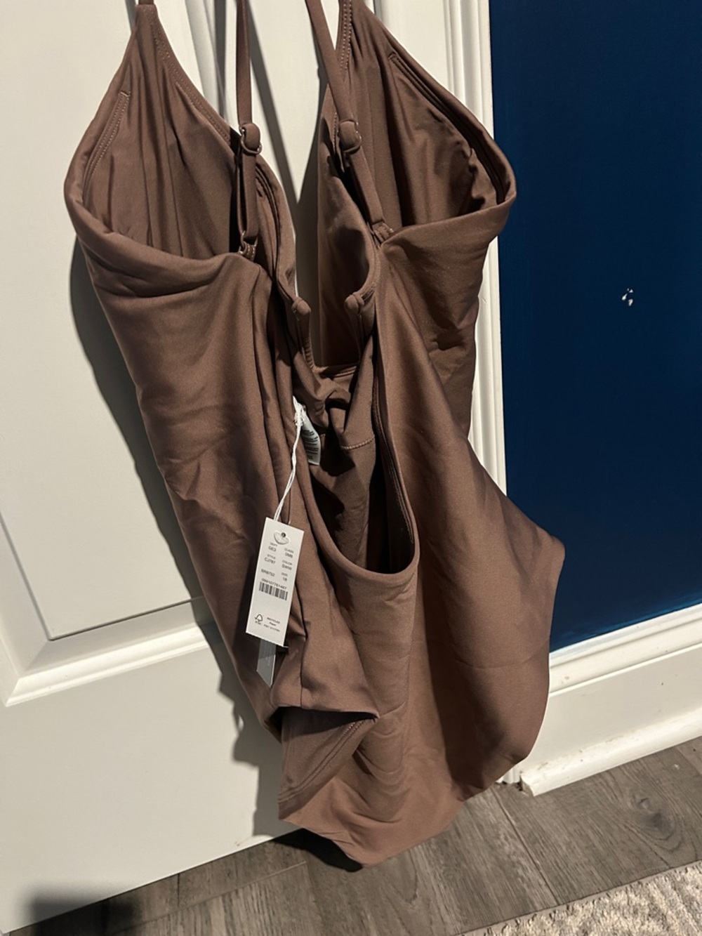 J. Crew Smokey willow wood Mira Swimsuit with classic sculpt - Picture 5 of 5